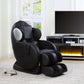 Pacari Black PU Leather Power 2D Massage Chair in modern living room setting with sleek design.