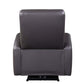 Back view of Blane Top-Grain Leather Power Recliner – Brown Modern Electric Reclining Chair.