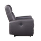 Blane Top-Grain Leather Power Recliner – Brown Modern Electric Reclining Chair in side profile view.