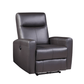 Blane Top-Grain Leather Power Recliner – Brown Modern Electric Reclining Chair showcasing luxurious design and functionality.