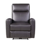 Blane Top-Grain Leather Power Recliner – Brown Modern Electric Reclining Chair in rich brown leather.