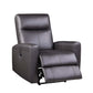 Blane Top-Grain Leather Power Recliner – Brown Modern Electric Reclining Chair with a smooth reclining mechanism.
