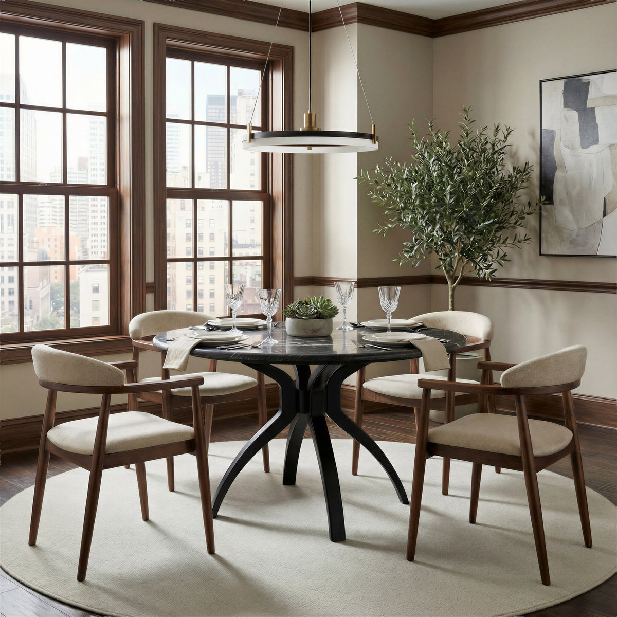 Sumay Black Dining Table
