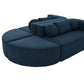 Boneless Boucle Modular Sectional Sofa 115” – Deep Seat Curved U-Shaped Foam Couch for 6 in modern design.