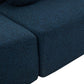 Boneless Boucle Modular Sectional Sofa 115” – Deep Seat Curved U-Shaped Foam Couch for 6, close-up of plush upholstery.