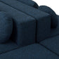 Close-up of Boneless Boucle Modular Sectional Sofa 115” – Deep Seat Curved U-Shaped Foam Couch for 6, showcasing plush upholstery.
