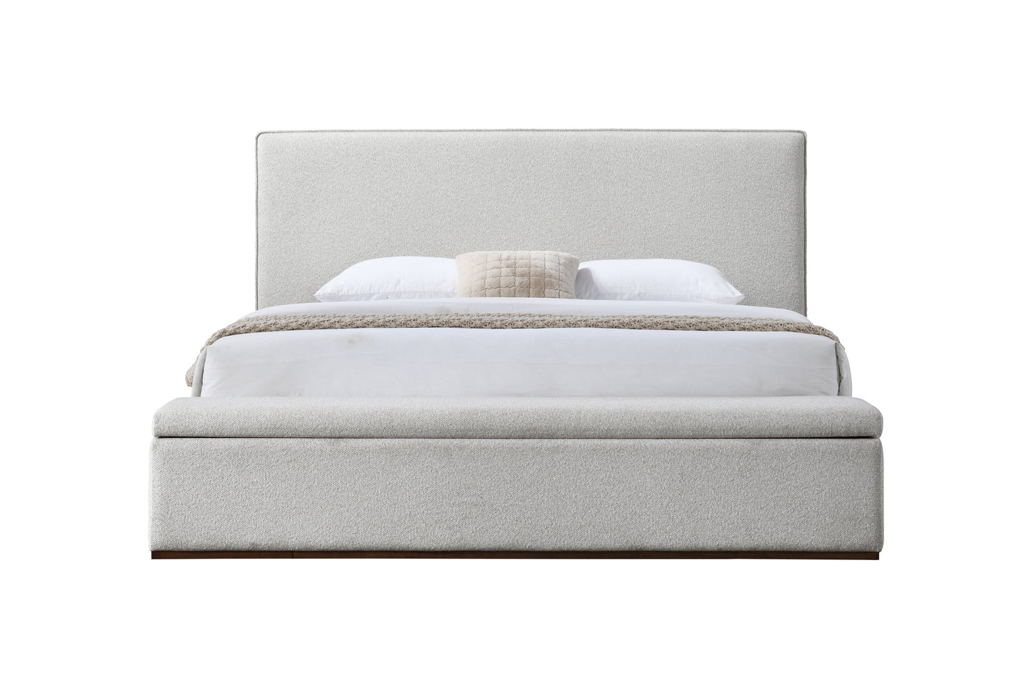 Boxter Beige Linen Bed – 82"W Bed – view 4