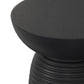 Boyd Black Ribbed Wood Accent Table – 13" Accent Table – view 8