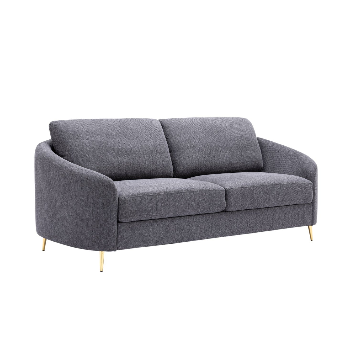 Bram Gray Linen Sofa – 80"W Sofa