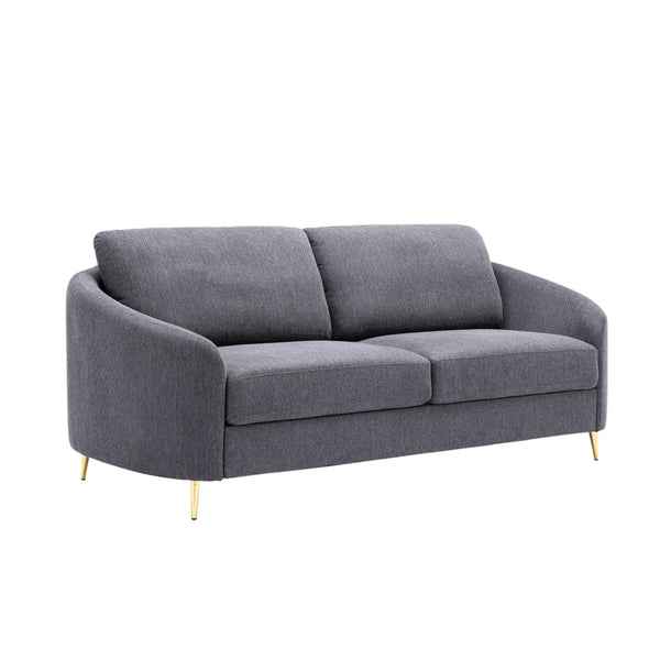 Bram Gray Linen Sofa – 80
