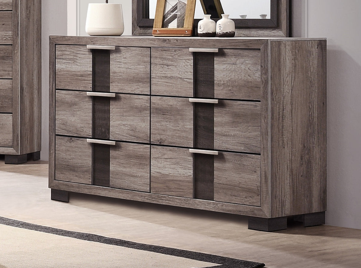 Bramwell Six-Drawer Dresser – 58" Contemporary Bedroom Dresser – view 3