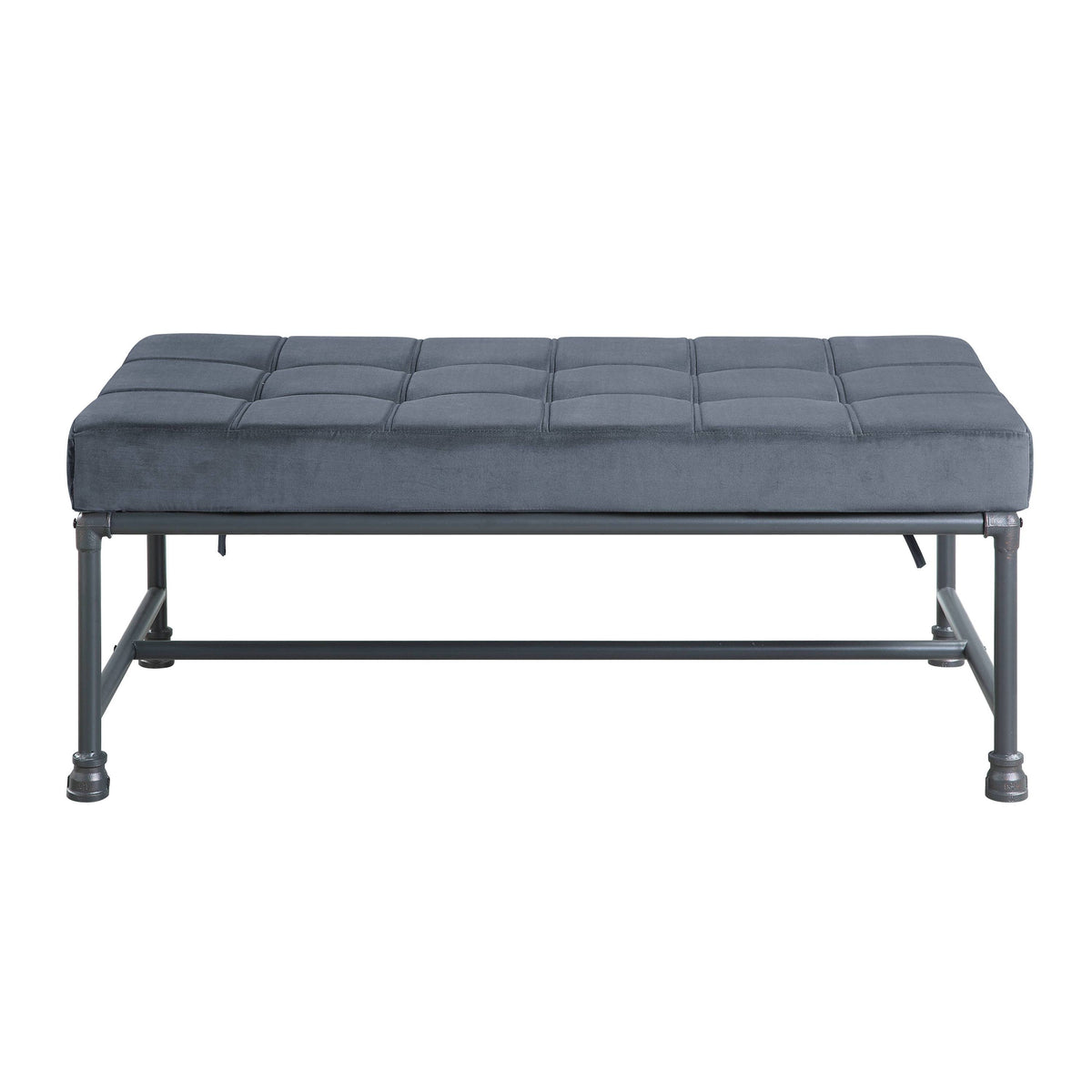 Brantley Gray Metal Bench – 48"W Bench – view 4