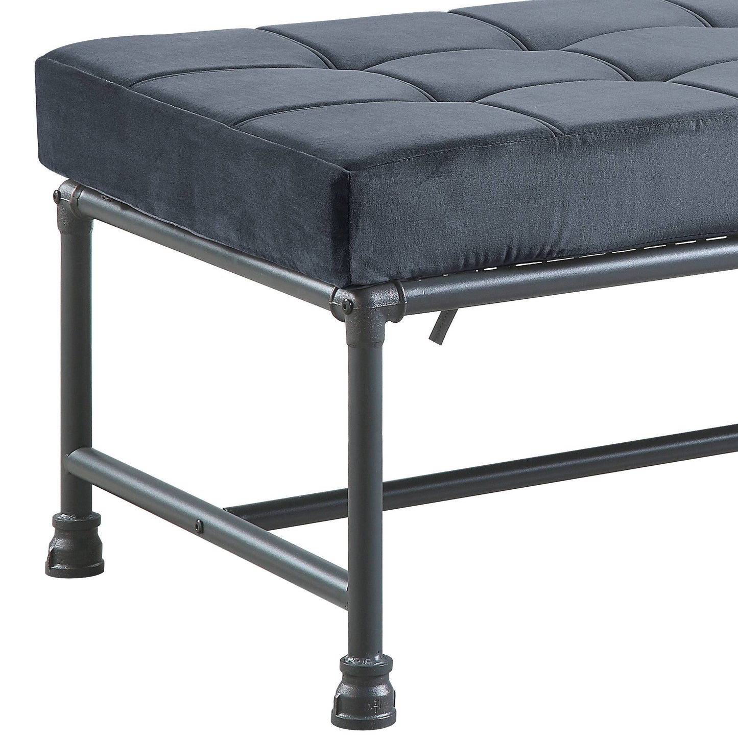 Brantley Gray Metal Bench – 48"W Bench – view 5