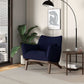 Brayden MCM Fabric Accent Lounge Chair – Modern Upholstered Chair (Multiple Fabrics & Colors) in a modern living space.