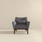 Brayden MCM Fabric Accent Lounge Chair – Modern Upholstered Chair (Multiple Fabrics & Colors) in gray upholstery.