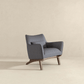 Brayden MCM Fabric Accent Lounge Chair – Modern Upholstered Chair (Multiple Fabrics & Colors) in gray fabric