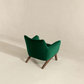 Brayden MCM Fabric Accent Lounge Chair – Modern Upholstered Chair (Multiple Fabrics & Colors) in green velvet.