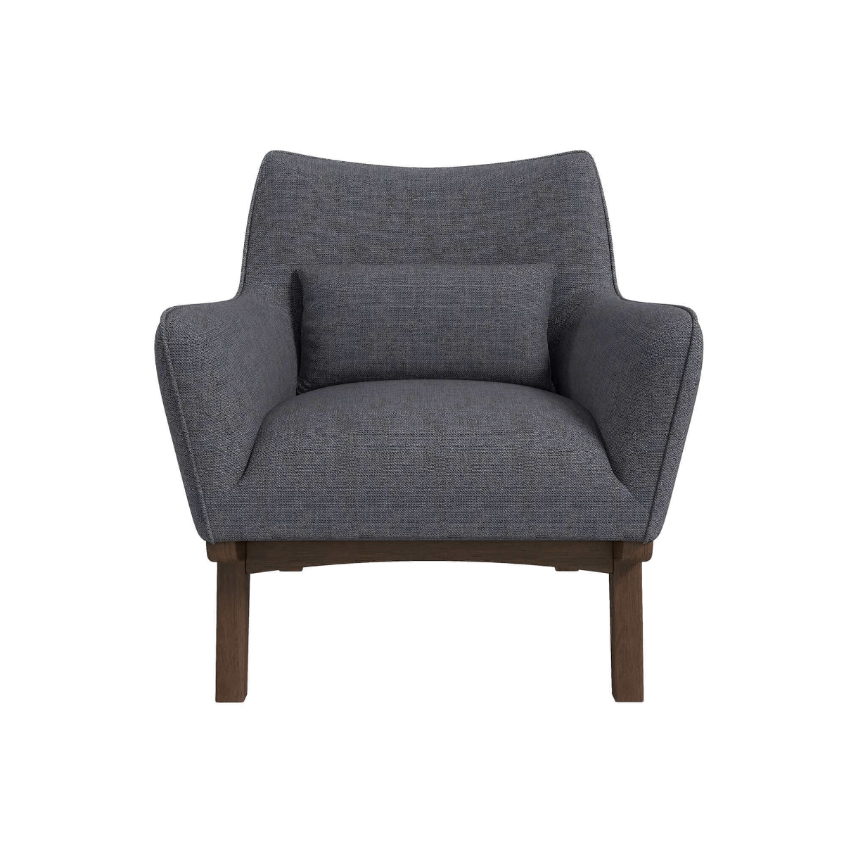 Brayden MCM Fabric Accent Lounge Chair – Modern Upholstered Chair (Multiple Fabrics & Colors) in gray upholstery