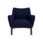 Brayden MCM Fabric Accent Lounge Chair – Modern Upholstered Chair (Multiple Fabrics & Colors) in navy fabric