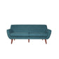 Brenna Teal Upholstered Sofa – 73" Sofa