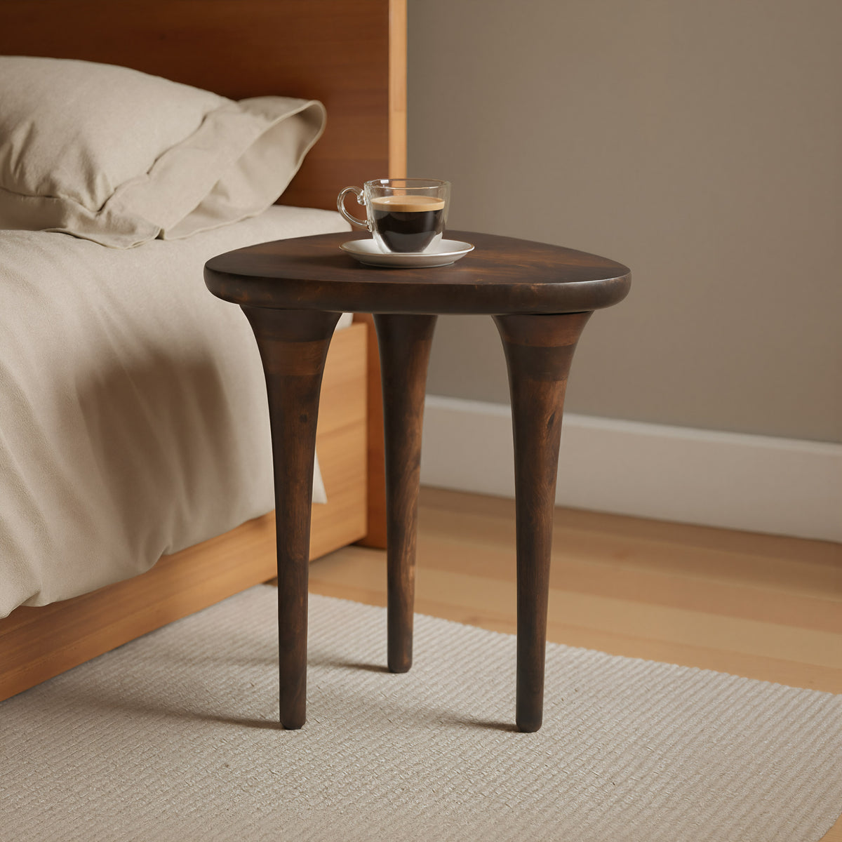 Spiker Walnut Side Table