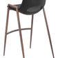 Desi Barstool (Set of 2) in Black & Walnut