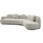 Meryl Curved Boucle Sofa