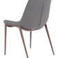 Magnus Dining Chair (Set of 2) in Slate Gray & Walnut
