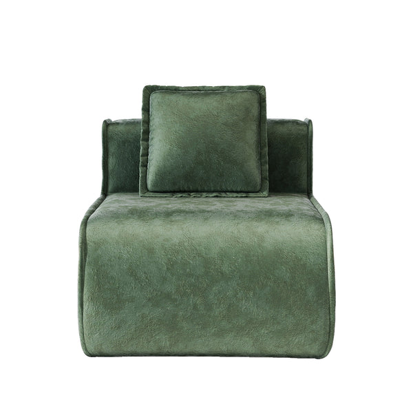 Armless Sofa Velvet