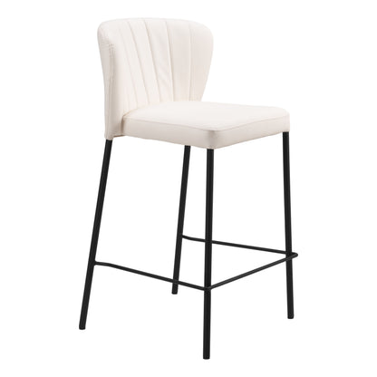 Linz Counter Stool (Set of 2) in Cream