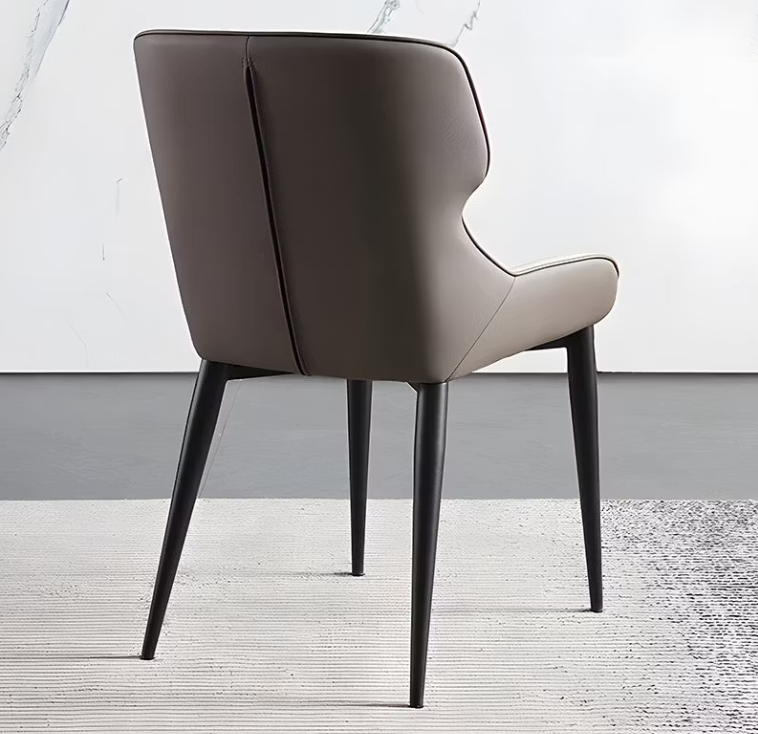 Marlowe Faux Leather Dining Chairs – 31.9" Metal-Leg Set of 2 (2 Colors)