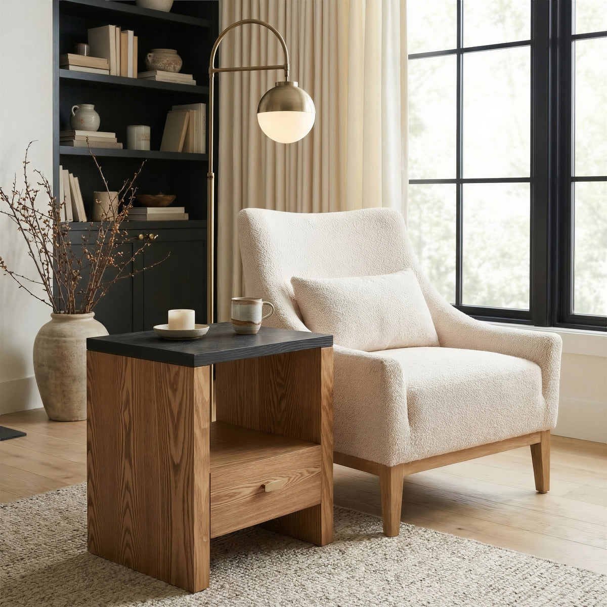 Velun Ivory Accent Chair
