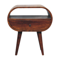 Anneliese Brown Solid Wood Nightstand – 21.6