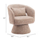 Liva Frosty Brown Swivel Chair