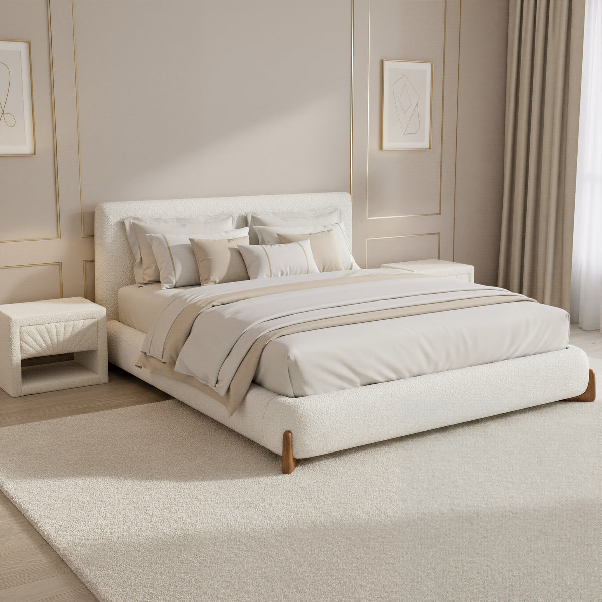 Baris Ivory Nightstand