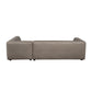 Lukas 2-piece sectional with right-facing chaise in taupe