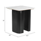 Fiora White & Black Side Table