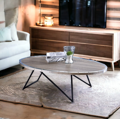Allis Black Metal Coffee Table