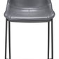 Magnus Counter Stool (Set of 2) in Dark Gray & Black