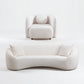 Lysander Curved Sofa – Sofa + 1 Square Chair