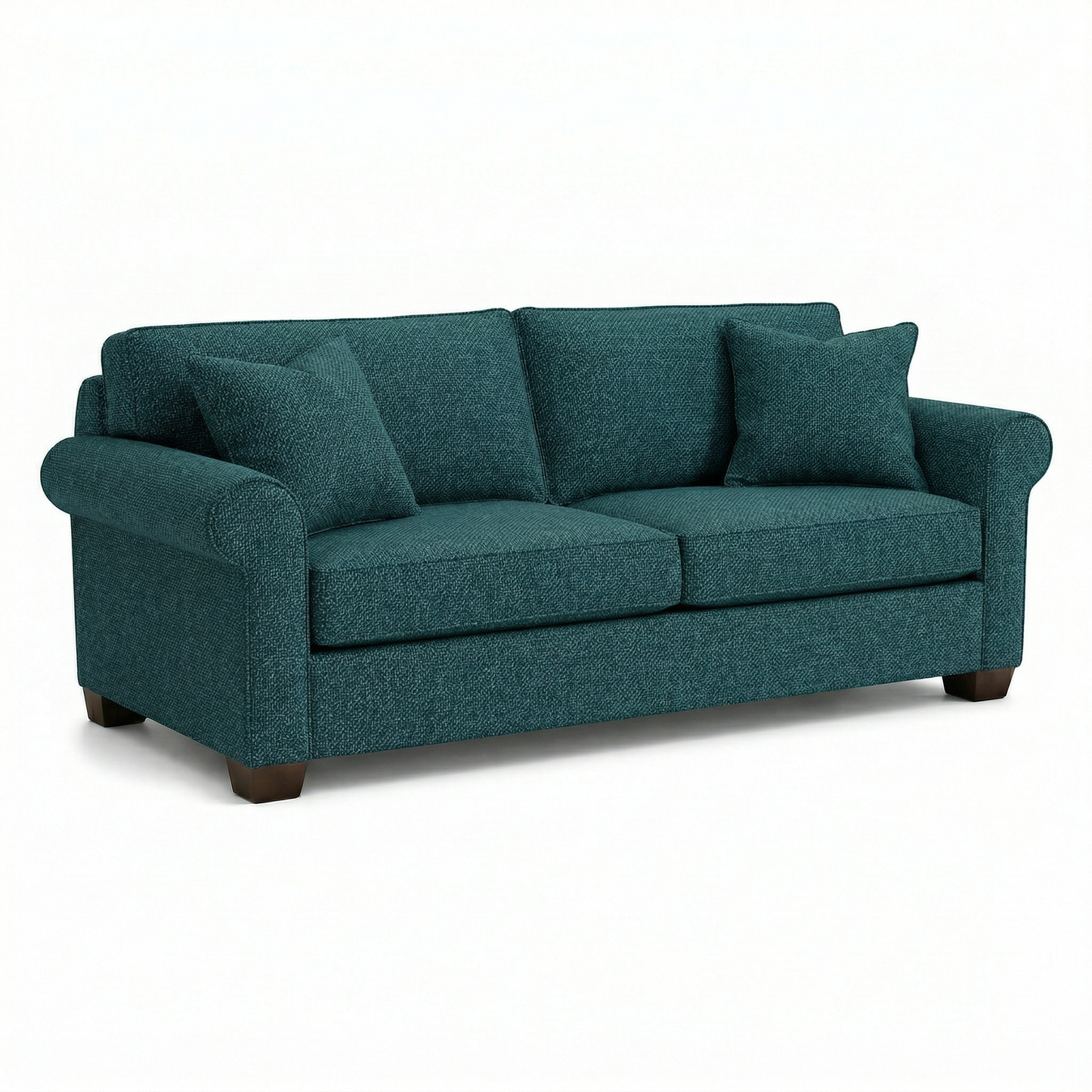 Irlanda Classic Sofa – 92" Rolled-Arm Made-in-USA Sofa - Hepburn Teal - Fabric (9)