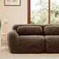 Tobias chocolate plush modular sofa