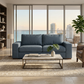 Modena Sofa 92" – Made in USA Square-Arm Sofa (7 Fabrics) - Leslie Peacock - Fabric (3)