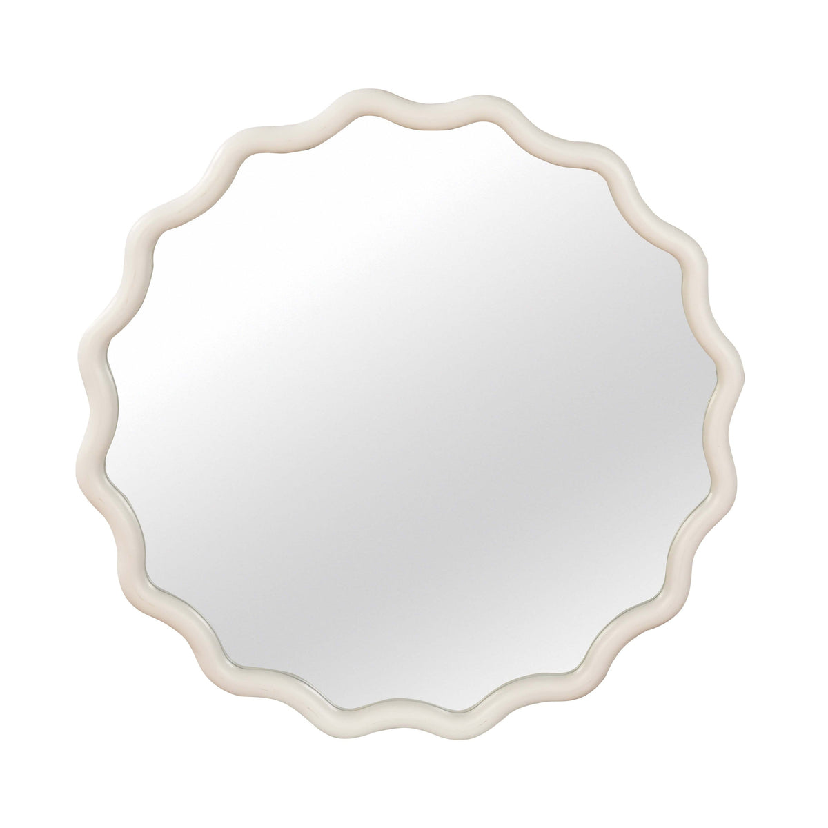 Otto Wavy Round Mirror