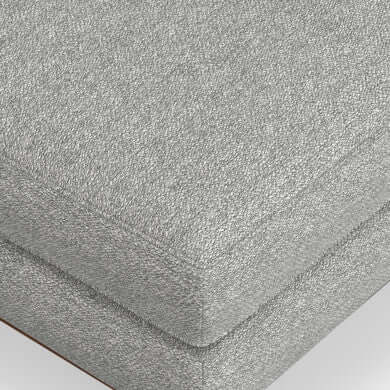 Morrison MCM Fabric Loveseat Sofa 72" – Modern Mid-Century Compact Loveseat (2 Colors) grey fabric close-up.