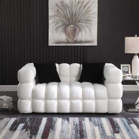 Modern Tufted Boucle Marshmallow Sofa (3 Colors)