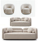 Jarrah Living Room Set in Light Beige, Sofa + Loveseat + 2 Swivel Chairs