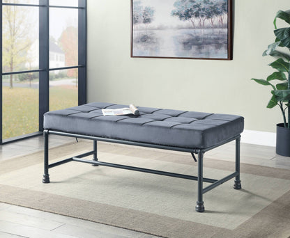 Brantley Gray Metal Bench – 48"W Bench