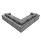 Modern Modular Low Profile Corner Sofa Sectional 116'