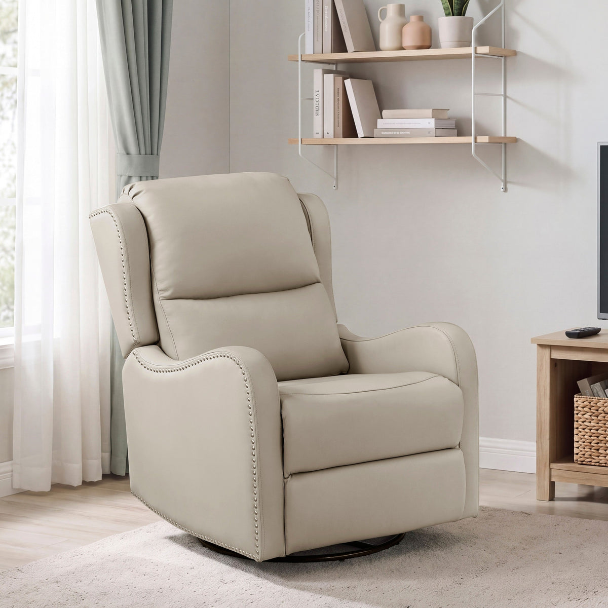 Alaric Leather Glider Recliner